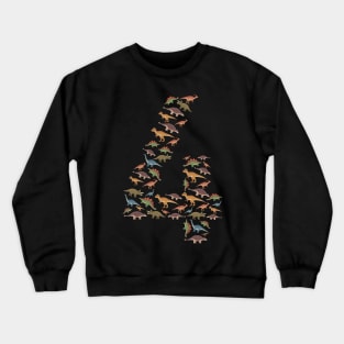 4th Birthday Boy Toddlers Animal Dinosaur Lover Crewneck Sweatshirt